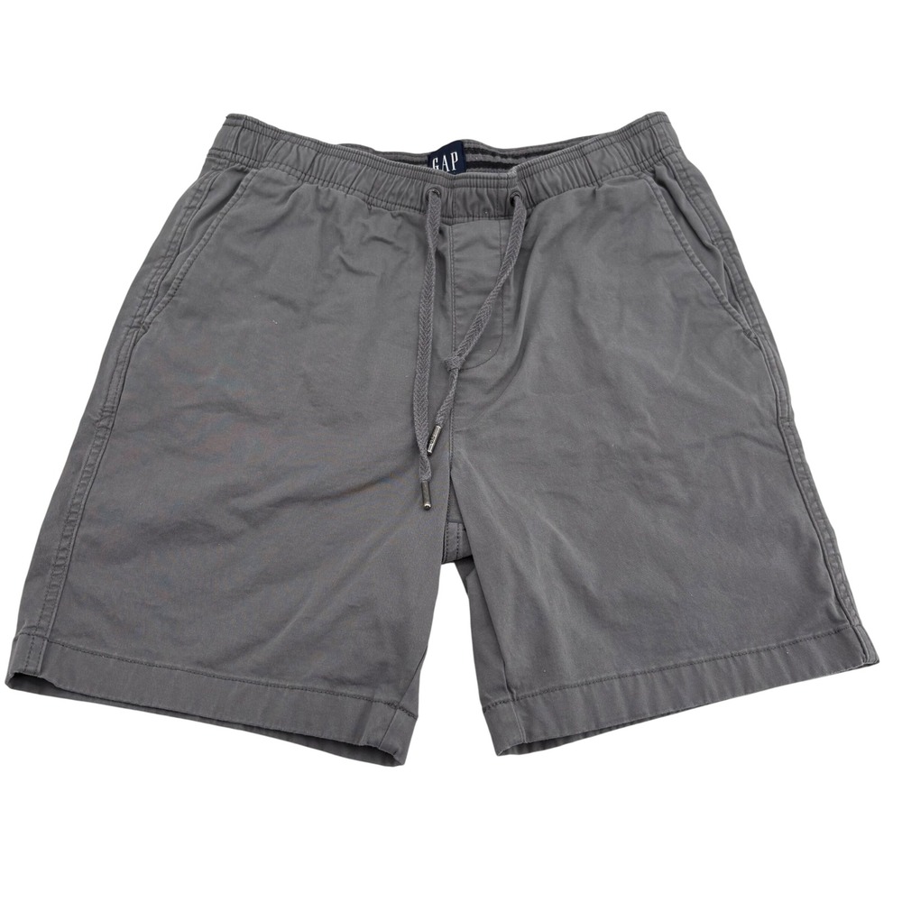 GAP Men Charcoal‎ Gray Elastic Waist Drawstring Shorts Size S